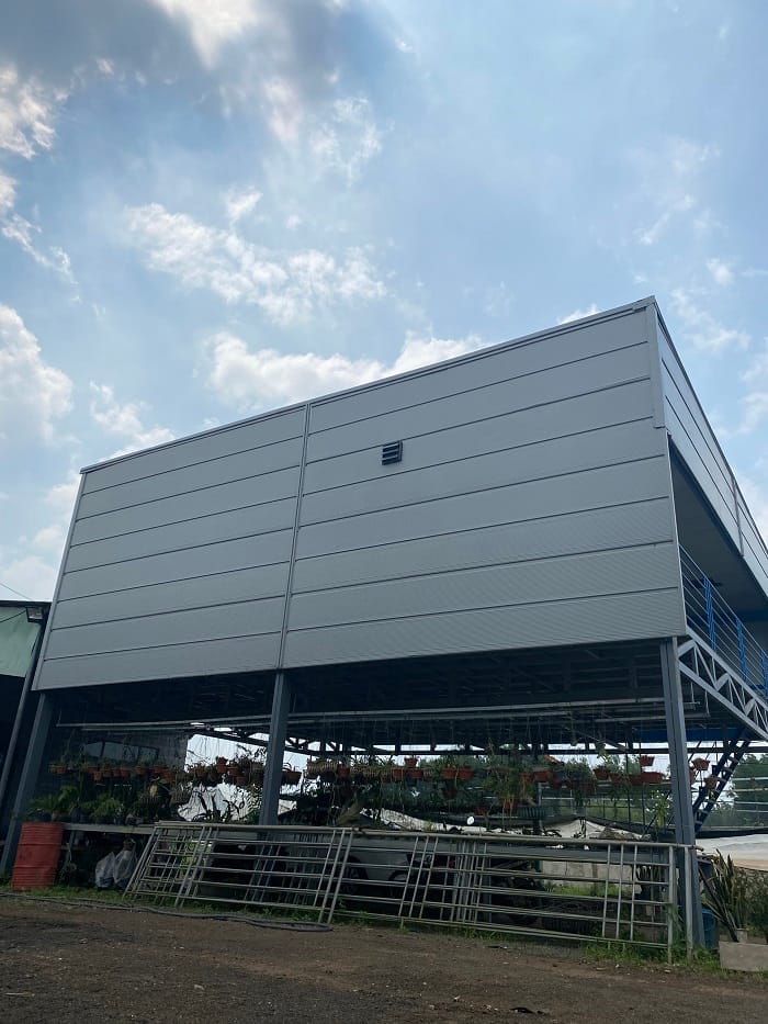 Thi công tấm vách ngăn panel ngoài trời